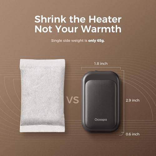 OCOOPA Magnetic Rechargeable Hand Warmers 2 Pack, Card-Style Electric AI Hand Warmers 5000mAh, Pocket Portable Hands Heater, UL Certified, for Men Women, Hunting Essentials, UT4 Young image 6