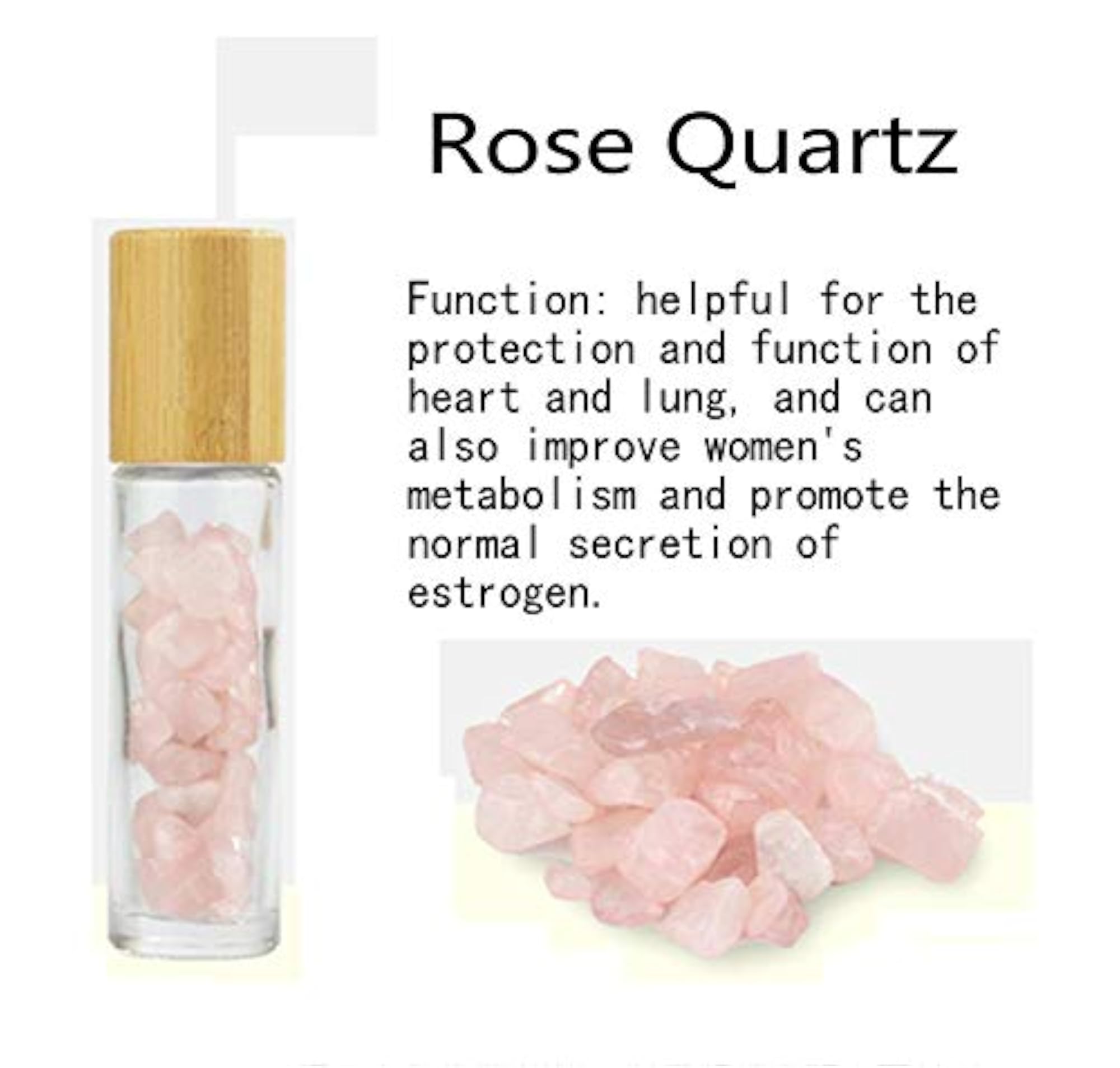 Clear Glass Roll On Bottle with Black Cap for Essential Oils