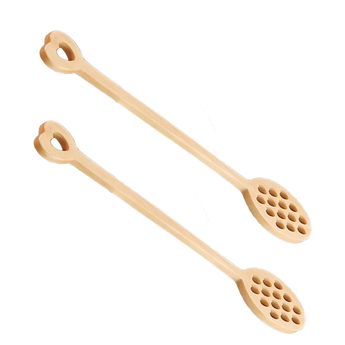 Unomor 2 Pcs Spoon for Mixing Milk Heart Shaped Spoons Heart-shaped Spoon Honey Stirring Spoon Creative Coffee Stirring Stick Honey Dipper Sticks Coffee Stir Sticks Coffee Mixing Stick