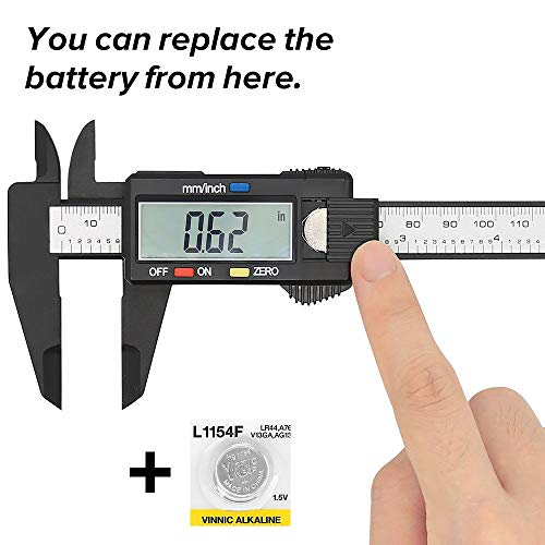 Illumifun Digital Caliper 6 Inch - Electronic Vernier Caliper with LCD Screen, 0-6”