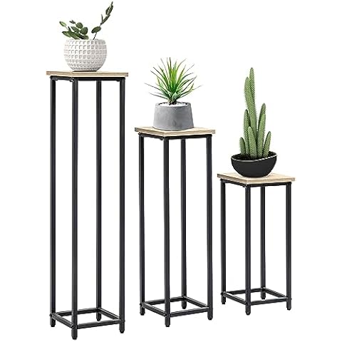 Outsunny Lot de 3 Sellettes Empilables Cover