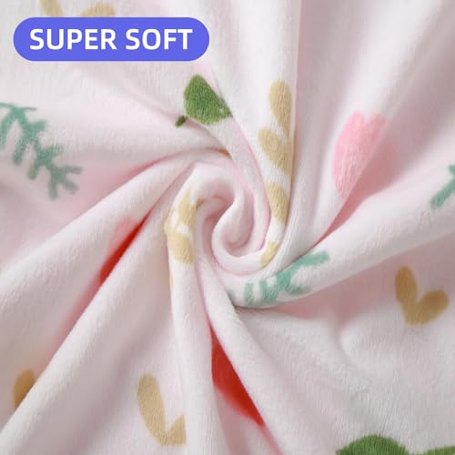 Image of Baby Nursery Bed Blankets Ultra Soft Double Layer Mini Blanket Minky Blanket Receiving Blankets Shower Gifts(Mermaid,30 * 47in)