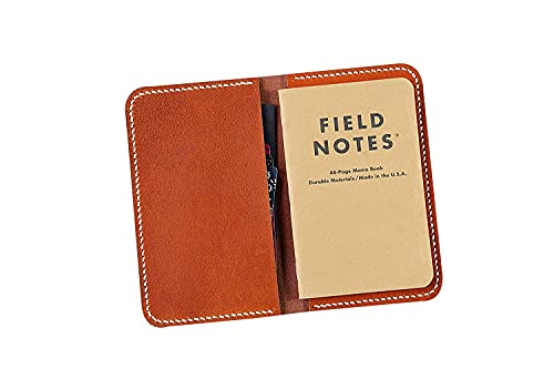 Brown Black vegetable tanned leather cover for field notes notebook field notes leather wallet holder case cover FA614S