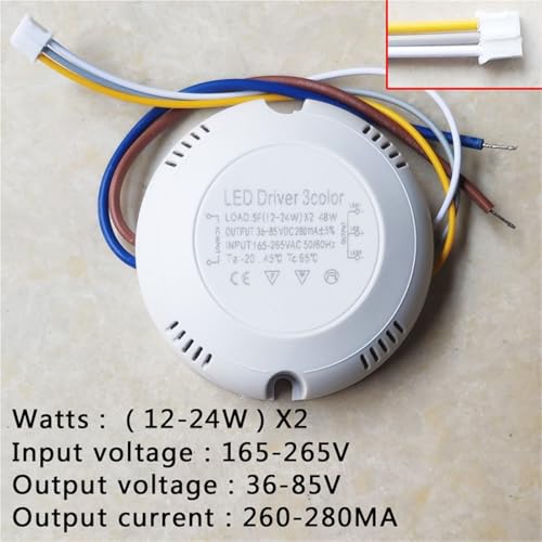 Driver LED double couleur 280mA courant constant AC165-265V pour SMD - 2