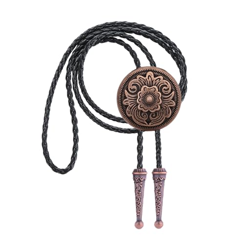 Image of Jeilwiy Bolo Tie for Men, Western Bolero Tie Cowboy Ties Native American Cowgirl Bolo Tie Accessories for Men Women