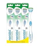 meridol Zungenreiniger SICHERER ATEM, 1 x 1 Stück - Zungenreiniger entfernt bakterielle Zungenbeläge & reinigt die Zunge sanft und effektiv (Packung mit 3)