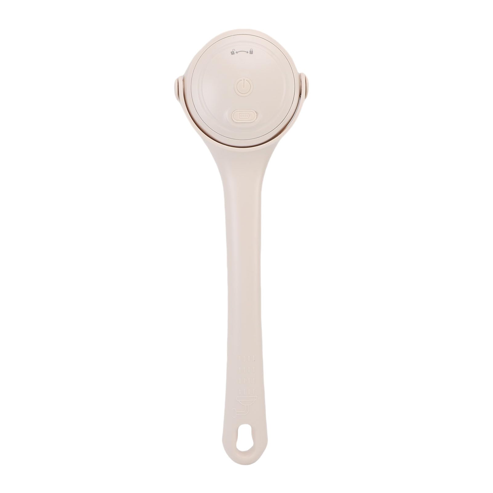 Akozon Spazzola Elettrica per il Corpo con Doppia Impugnatura IPX7 (Beige)