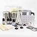 Kit de Fabricación de Velas - Cera para Velas (2.2 LB), 4 Velas Perfumadas, 4 Latas de Velas, 4 Bloques de Tinte, Recipiente a Prueba de Calor, 50 Mechas de Velas y Pegatinas para Mechas, Termómetro
