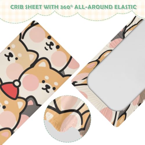 Drap de lit imperméable enfant contre les fuites motif Shiba - 5