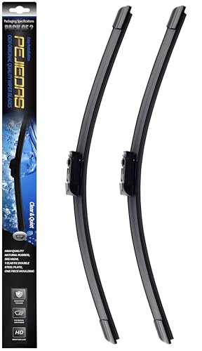 Image of 2 x OEM Quality Wiper Blades for Mazda CX-5 CX-9 2017 2018 2019 2020-2025, OE Genuine Style (24 inch + 18 inch Front Wiper Blades)