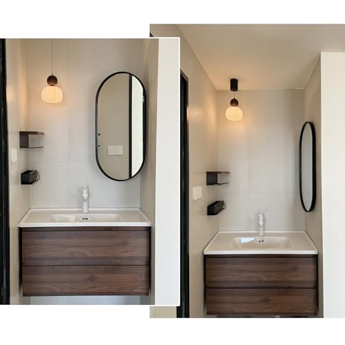 Miroir d'angle mural pivotant orientable horizontal ou vertical pour maquillage - 6