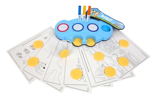 Image of Crayola Magic Light Up Bluey Stamper Art Set, Toddler Mess Free Coloring & Stamping Kit, Bluey Toys, Gifts for Ages 3, 4, 5 (Pack of 4)