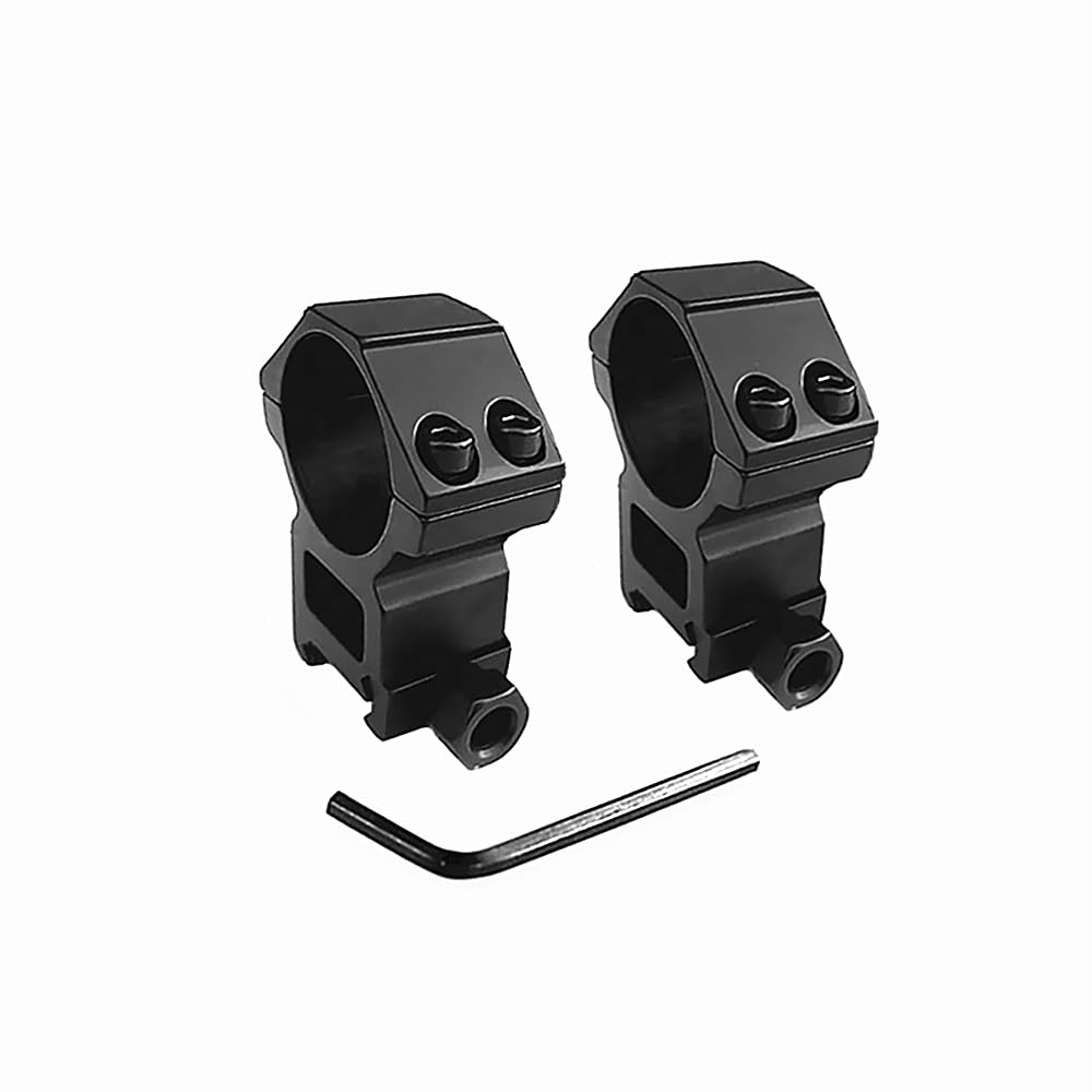 1" or 30mm Dovetail Scope Mount Rings High Low Profile for 11mm or 20mm Dovetail Picatinny 1 Pair (black-30mm-height Width)