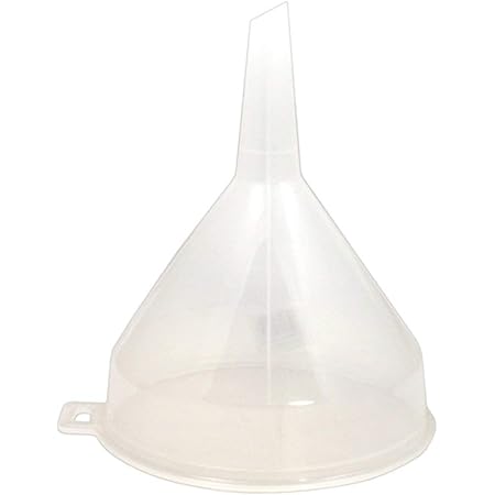 Whitefurze 14cm Clear Plastic Funnel