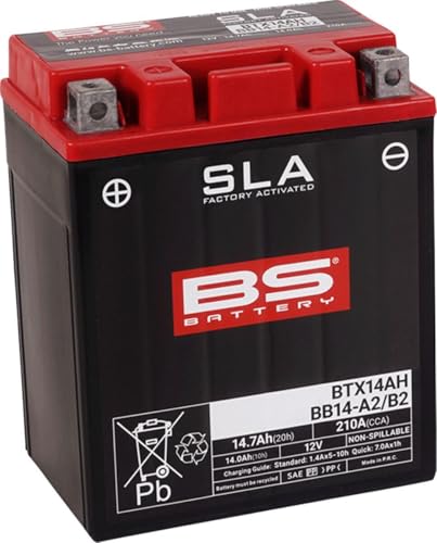 Batterie moto BTX14AH AGM BS Battery anti fuite pour resoudre les pannes d allumage