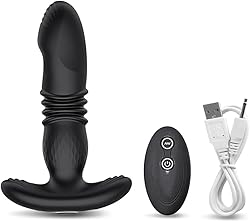 Tapón anal Vibrador Anal de empuje, tapón Anal vibratorio, Juguetes sexuales Para mujeres, consolador Anal remoto inalámbrico, tapón Anal, masajeador de próstata Para hombres