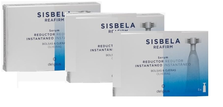 Sérum reductor instantáneo de bolsas y ojeras Deliplus Sisbela Reafirm | 1 Caja (3, 15 ampollas)