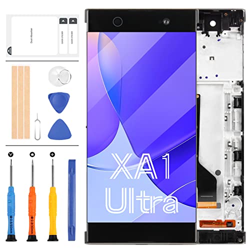 LADYSON Écran tactile LCD de rechange pour Sony Xperia XA1 Ultra C7 G3221 G3212 G3223 G3226 avec kit de réparation et outils inclus Noir