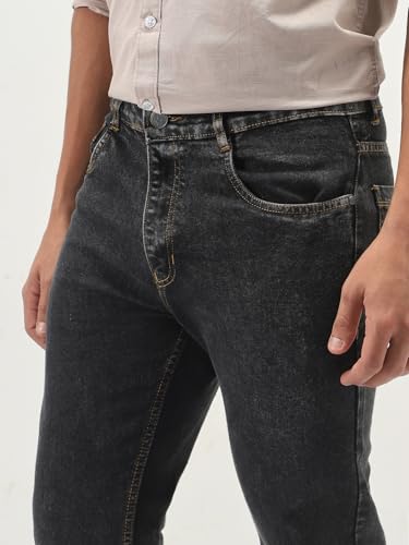 Image of Urbano Fashion Men's Slim Fit Washed Denim Jeans Stretchable