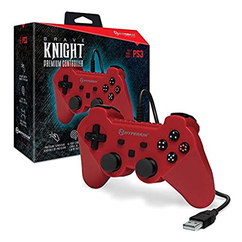 Hyperkin 'Brave Knight' Premium Controller for PS3/ PC/ Mac (Red)