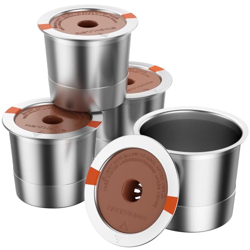 RETHONE K Cup Reusable Coffee Pods Compatible with Keurig 1.0 & 2.0 Coffee Machines, Universal Stainless Steel Reusable K Cups Brewers Refillable K Cups (4 Pack) RETHONE K Cup Reusable Coffee Pods Compatible with Keurig 1.0 & 2.0 Coffee Machines, Universal Stainless Steel Reusable K Cups Brewers Refillable K Cups (4 Pack)
