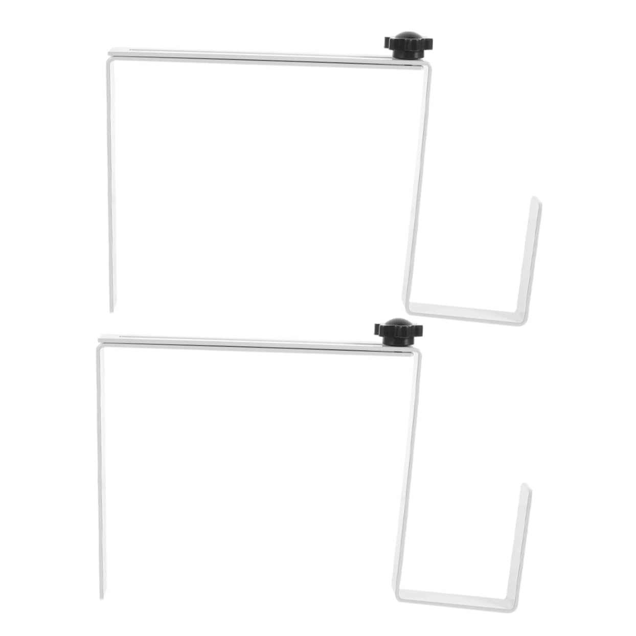 OUNONA 2pcs Iron Wreath Hanger for Cemetery Decorations Floral Frame for Grave Wreaths Easy to Install for Headstones and Memorials