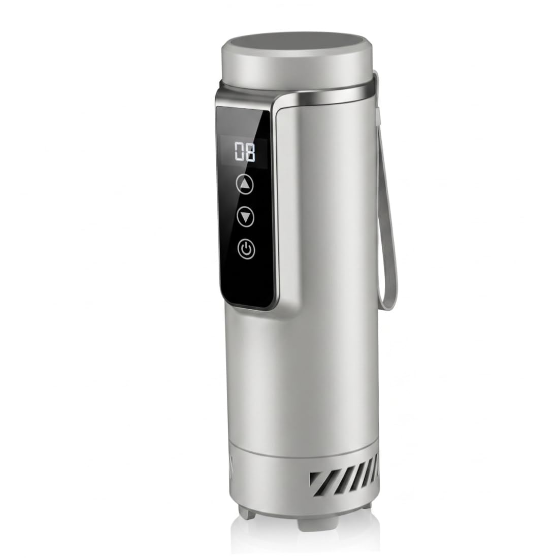 Enfriador de insulina, 0-18 ℃ Enfriador de medicamentos portátil para viajes Taza con pantalla de temperatura alimentada por USB para 1 a 5 bolígrafos, blanco
