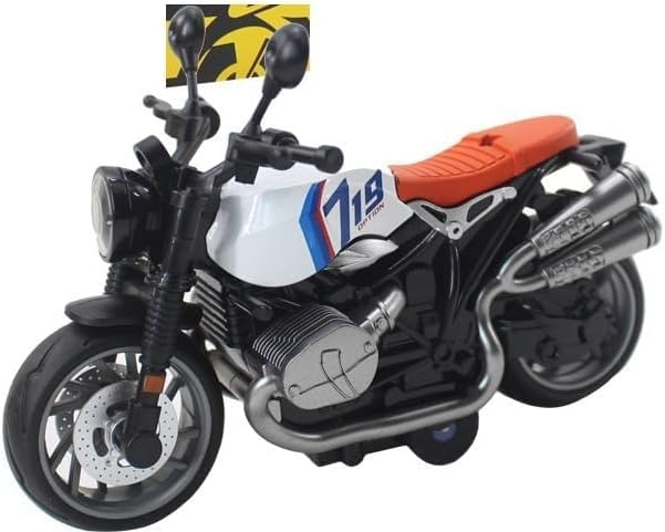Image of Police Motorcycle Toy - Pull Back Motorcycle Toys, Tiny Gift with Music Lighting, Latte Motorcycles Toy for Kids Boys Age 3-8 Year Old [Multicolor] (1:14 Bike -1 Multicolor)