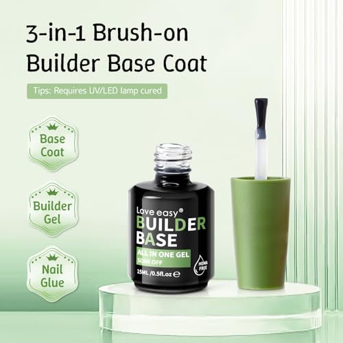 Set Builder Base y Top Coat para uñas 6 en 1 miniatura 3