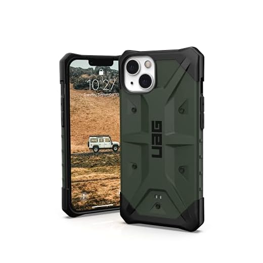 URBAN ARMOR GEAR UAG Designad för mango fodral [6 tum skärm] Robust lätt tunn stötsäker stigfångare skyddsfodral, oliv
