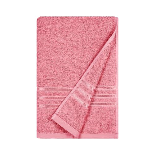Image of MYTRIDENT Comfort Living Bath Towel, Apple Red, 70x140 cms | 100% Cotton, 400 GSM, Quick Drying, Travel Friendly, 1 Piece