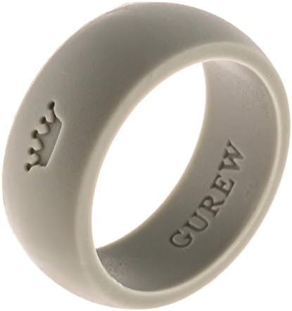 Silicone wedding ring, Mens, 15, grey