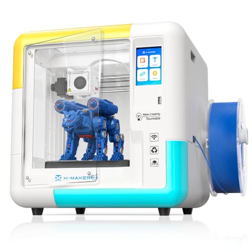 AI-Powered X-Maker 3D Printer for Beginners, Fully Assembled Mini 3D Printer with Up to 400mm/s Speed, Auto Leveling, 15