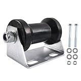 Lawnoval 12,7 cm Bootsanhänger-Kielrollen-Montageset mit verzinkter Stahlhalterung und Hartgummirad für reibungsloses Be- und Entladen, inklusive Befestigungsschrauben