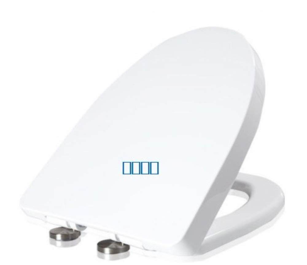 Nviusdsj Wit Toilet Seats, Wc Toilet Lid Heavy Duty Seats, Seat V Shape - Top Fix Fittings/Soft Close(Wit)