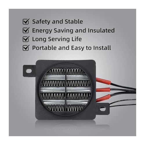 Calefactor Eléctrico Cerámico PTC 70W-400W 12V-220V miniatura 5