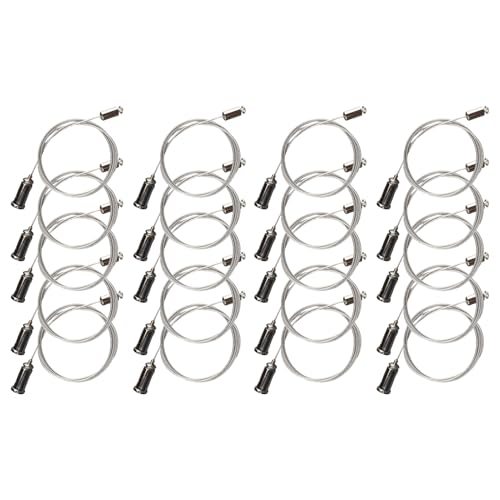 ガレージライト サスペンションワイヤー - 20本 LEDパネルライト サスペンションコード - シャンデリアワイヤーロープ 高強度ペンダントマウント レストラン ホテル オフィス モール 寝室用