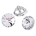 50Pcs Rhinestone Crystal Buttons with Metal Loop Round Buttons for Sewing Sofa Upholstery Button Crafts Decoration Mother's Day Valentine's Gift (Size:25mm)