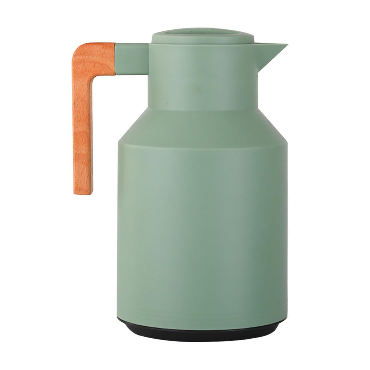 MAGICLULU Botella Térmica de Aislamiento Capacidad de 1l, Diseño Simple Mango de Madera para Uso Doméstico, Experiencia Cómoda y Fácil de Usar
