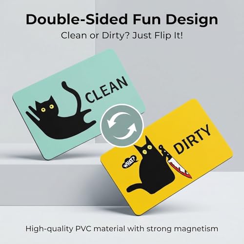 Imán Decorativo Doble Cara Gato Negro para Cocina miniatura 2