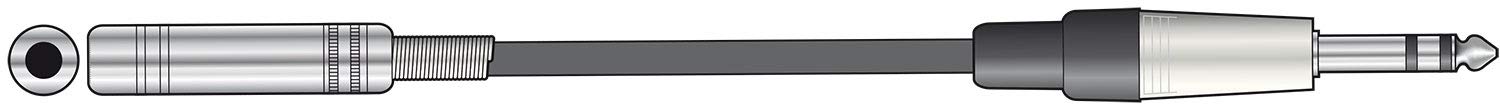 Chord Kabel Pro Audio Jack na gniazdo, 6,3 mm do 6,3 mm TRS przedłużacz 3,0 m