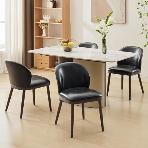 6-Piece Dining Chair Set Modern Upholstered Seats with Wood Legs, Ergonomic Back Support & 265lbs Heavy-Duty Capacity for Kitchen, Dining Room & Restaurant by JoanKaren - Image 4