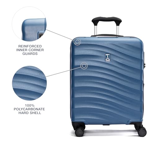 Image of Travelpro Maxlite Air V2 Hardside Expandable Carry on Luggage, 8 Spinner Wheels, Lightweight Hard Shell Suitcase, TSA lock, Ensign Blue, International Carry On 18-Inch