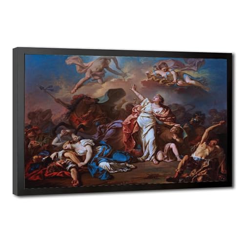 Impression sur toile Diana et Apollo Jacques David cadre à suspendre pour décorer un bureau