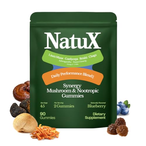 NatuX Nootropic Mushroom Gummies