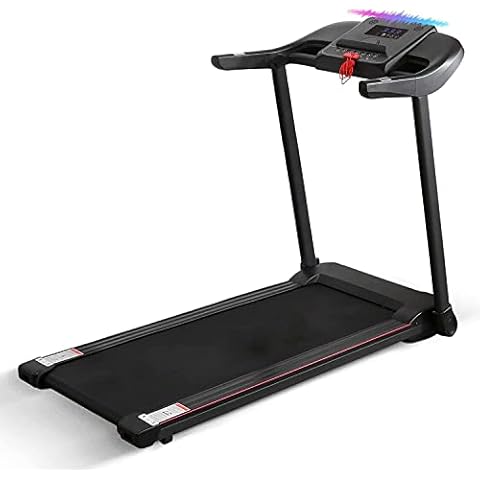 Treadmill Foldable Treadmill Portable Treadmill with Voice Control Bluetooth Connectivity 7.5 MPH 12 Pre-Set Training Programs Large LCD Monitor for Home Office Gym Use Cover