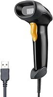 Eyoyo EYH2 2D USB Barcode Scanner - Plug & Play QR PDF417 Reader, Durable Wired Handheld for POS Retail Warehouse Inventory