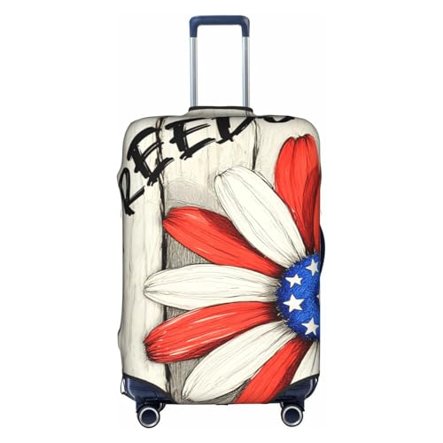 Travel Luggage Cover 4th Of July Freedom Memorial Day Independence Day Fashion Washable Baggage Suitcase Protector Fit For Luggage X-Large