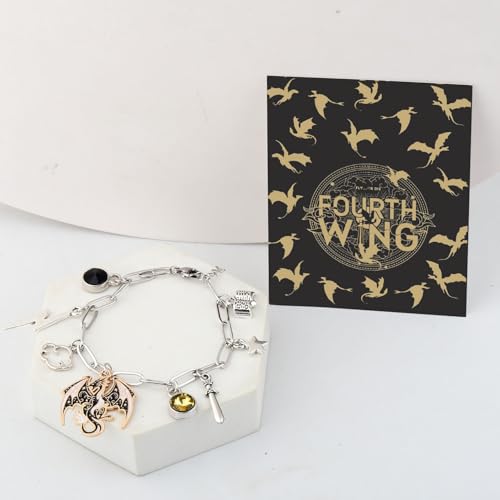 MAOFAED Fantasy Dragon Bracelet for Book Lover, Fantasy Reader Gift, Bookish Merch4