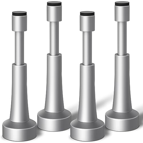 4PCS Spring Door Stoppers for Wall - 4.33 Inch Door Stop for Bottom of Door